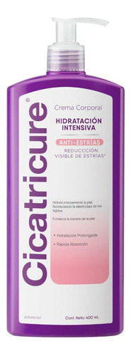 Crema Corporal Cicatricure Hidratación Intensiva Anti-estría