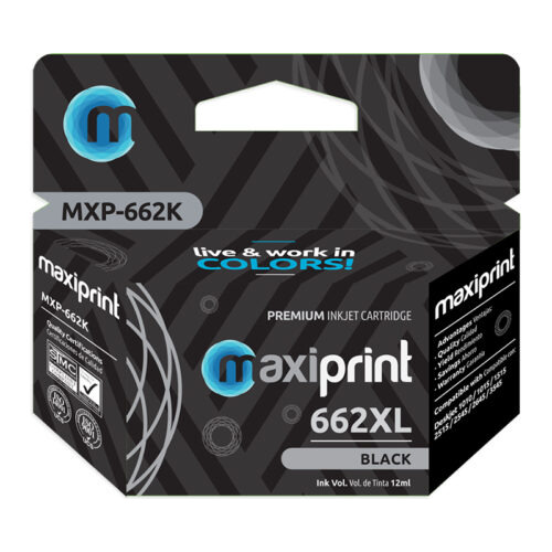 Cartucho De Tinta Compatible Hp 662 Xl Negro Cz105al