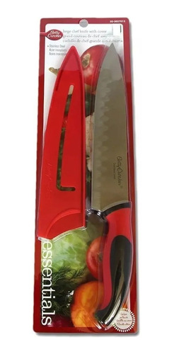 Cuchillo 32cm + Funda Cocina Acero Inox Betty Crocker  Chef 