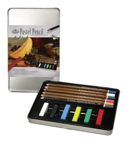 Royal & Langnickel Pequeño Estaño  lápiz Pastel Arte Set