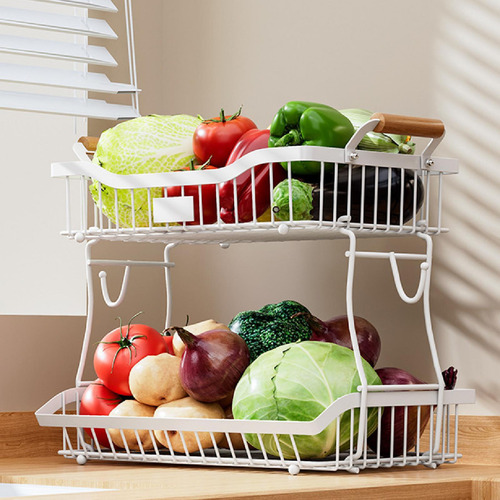 2 Niveles De Canasta De Frutas Soporte De Soporte De Frutas