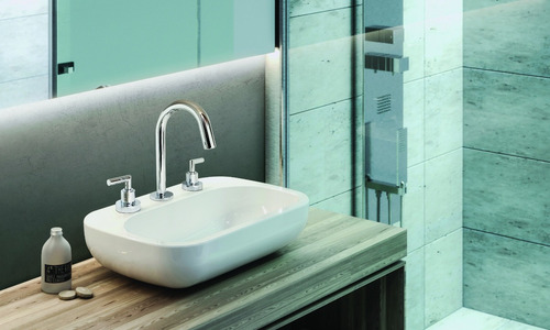 Juego Baño Completo Aqualaf Aqua Lever Cromo Cuota