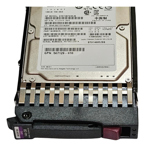 Hd Sas 146gb 15k 2.5 Com Gaveta Hp 512544-004