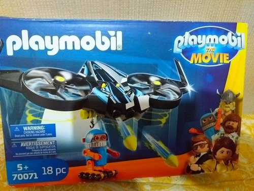 Playmobil La Pelicula Robit Y Nave 18 Piezas Envio Incluido
