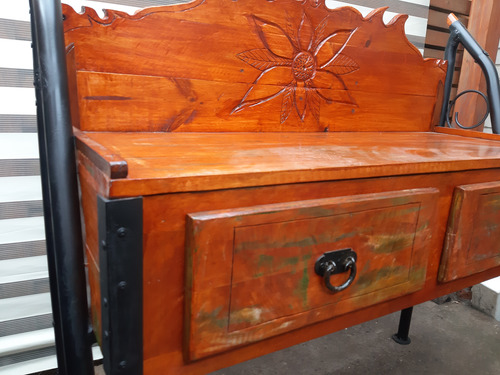Mueble Rustico De Madera Y Hierro