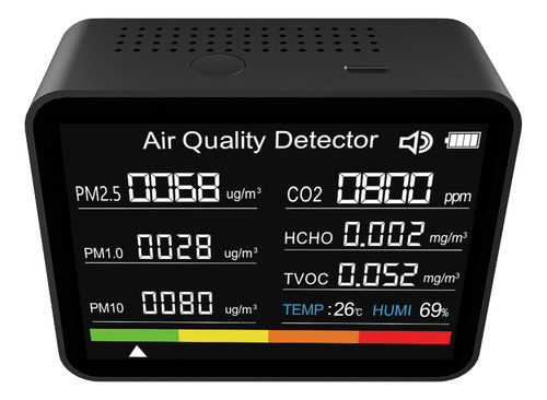 Medidor De Calidad Del Aire Y Alarma De Humedad De Carbono C