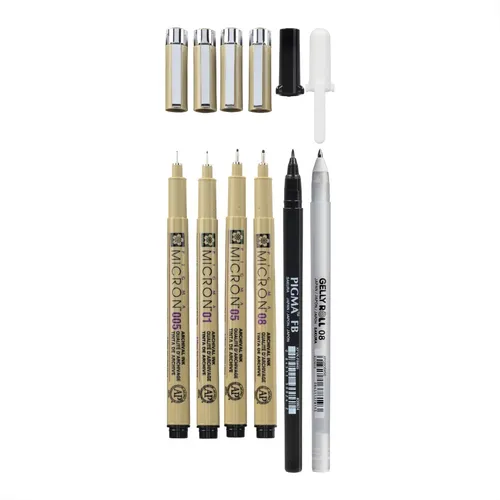 Pigma Micron Manga Basic Set X6