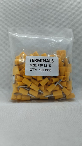 Terminal Punta Pin Amarillo Ptv 5.5-13 ( Awg 12-10 )