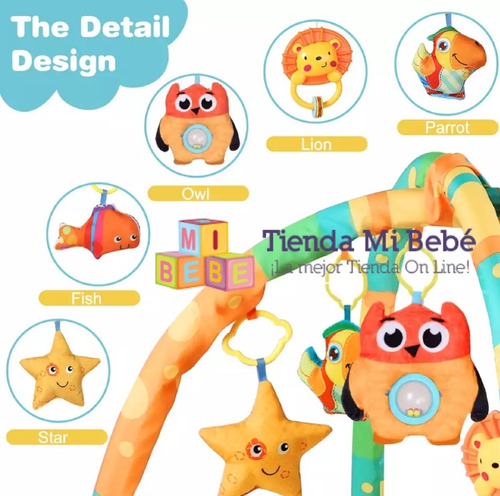 Imagen 4 de 6 de Gimnasio Pelotero Bebé Manta Didáctica Casita Túnel Love