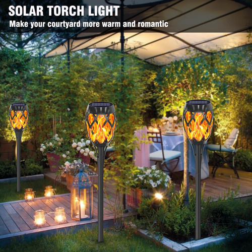 Aityvert Antorcha Solar Más Grande Mejorada, Luces De Jardín