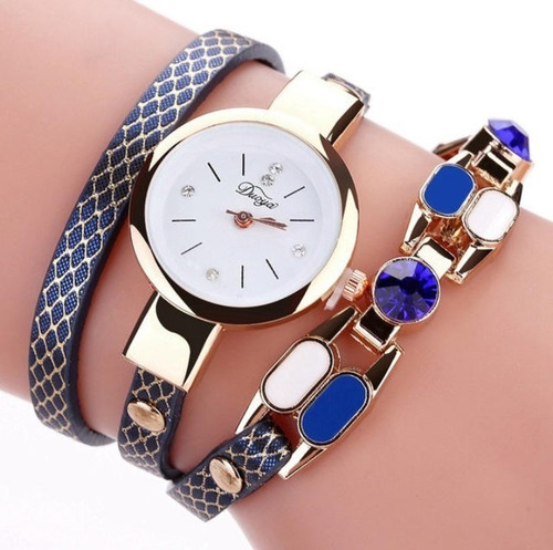 Relógio Feminino Pulseira De Couro Retro Vintage Menor Preço