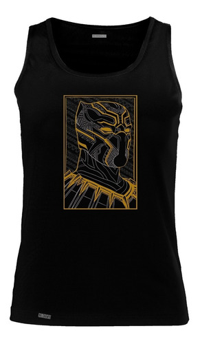 Camiseta Esqueleto Pantera Negra Avengers Art Hombre Sbo  