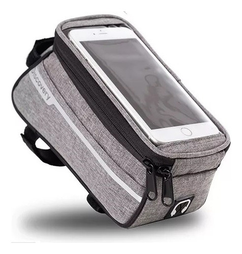 Bolso Alforja Bicicleta Discovery Porta Celular Impermeable