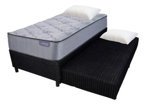 Somier 1 1/2 Marinero Cama Nido Doble Colchon Inducol Onix