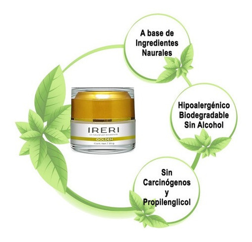 Imagen 4 de 9 de Crema Para Contorno De Ojos Antiarrugas Antiedad Anti Ojeras Día/noche Piel Madura 40+ Para Todo Tipo De Piel Línea Golden Ireri ®