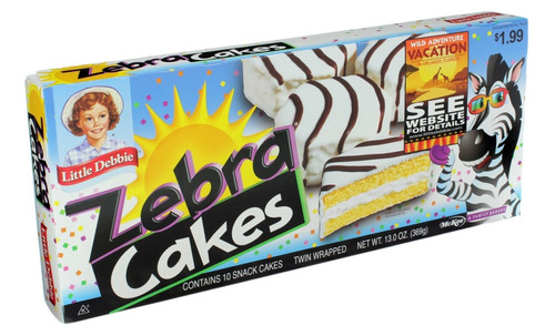 Pastelitos Zebra Cakes Little Debbie Importado