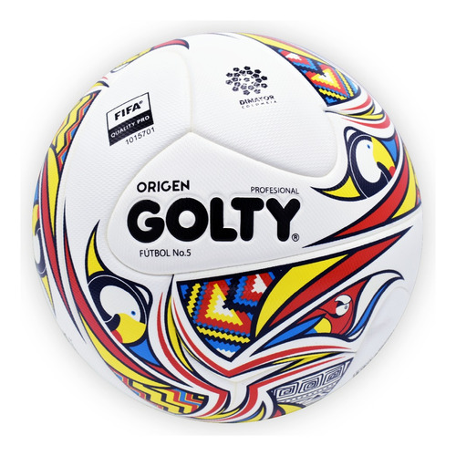 Balón De Fútbol Profesional Golty Origen Thermotech N5 Color Blanco