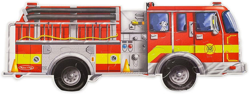 Romppecabezas Gigante De Camion De Bomberos Melissa  Doug 