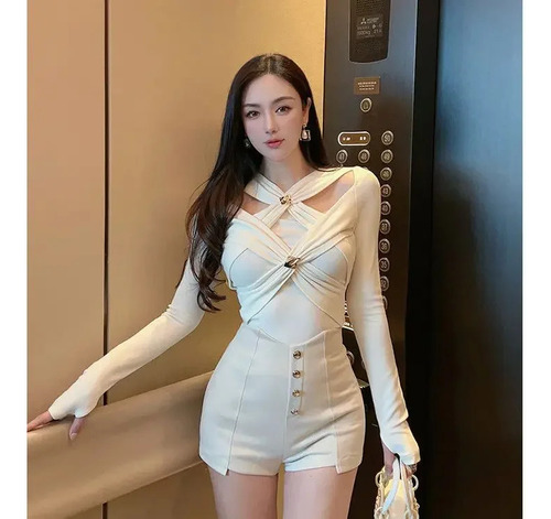 Elegante Camiseta Sin Mangas Con Cuello En V Para Mujer