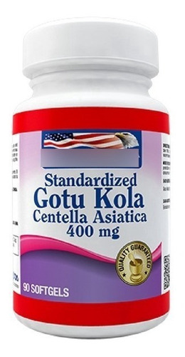 Centella Asiática Gotu Kola Healthy America X90 Softgels 