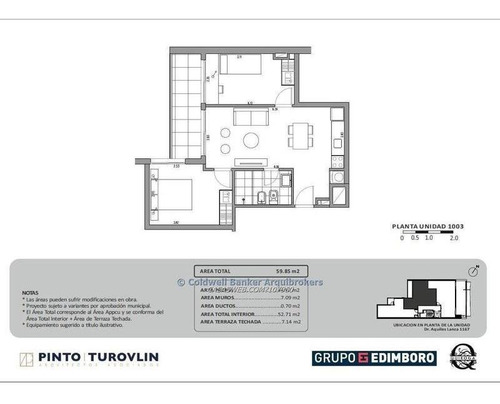 Apartamento De 2 Dormitorios En Venta En Centro