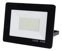 Comprar Reflector Led 100w Alta Potencia Ip66 Bajo Consumo Exterior Carcasa Negro Luz Blanco Frío