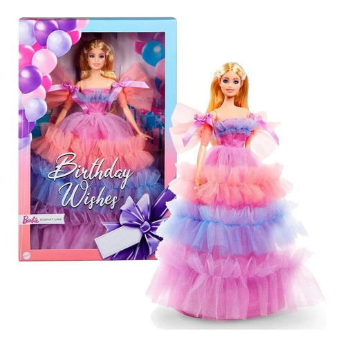 Boneca Barbie Presente De Aniversário Collection - Mattel
