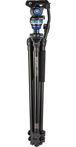 Tripé Benro Vídeo A2573fs6 P/ 6kg C/ Cabeça Hidráulica 1,78m