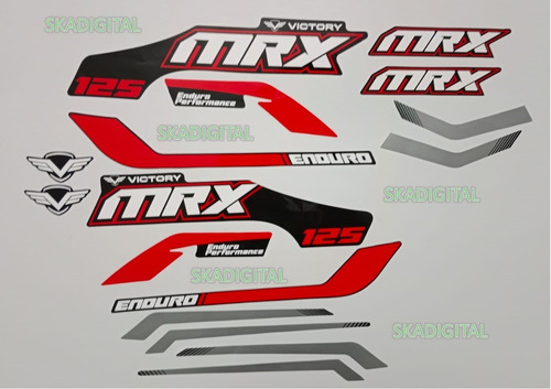 Kit Completo De Calcomanías Victory Mrx 125