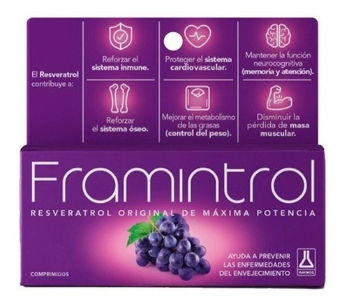 Framintrol Resveratrol X30 Comprimidos Antioxidante Original