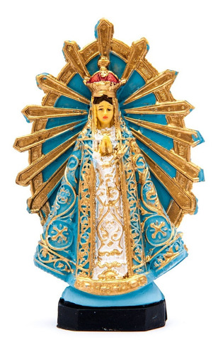 Virgen De Lujan 13 Cm Pvc- Irrompible / Apta Para Exterior