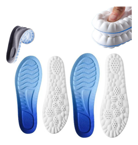 Palmilha 4d Para Fascitis Plantar, 2 Pares