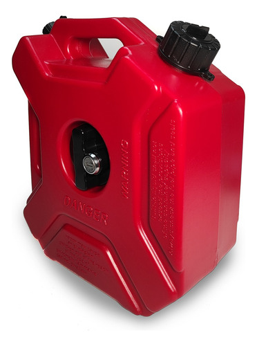 Bidón De Gasolina 5l Color Rojo Con Herraje