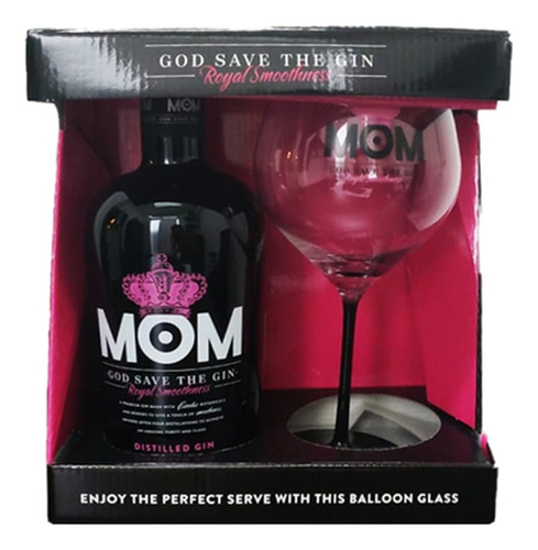 Gin Ginebra Mom Good Save The Gin Con Copa X700cc