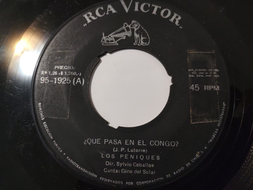 Vinilo Single De Los Peniques Que Pasa En (d11