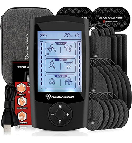 Estimulador Muscular Tens Unit, Máquina Masajeadora Ems Para