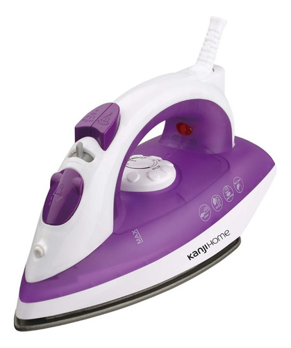 Imagen 1 de 10 de Plancha A Vapor Kanji Kjh-pl1601 Base Ceramica 1600w