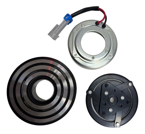 Conjunto Embreagem Polia Compressor Original Onix 4cc Spin