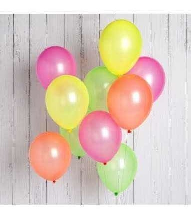 Imagen 9 de 10 de 48 Globos Surtidos Fluor Neón Fiestas Flúor Decoración Uv