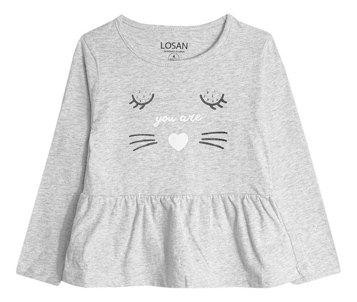 Blusa Manga Larga De Niña Mod.126-1006al Marca Losan®