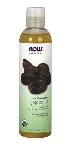 Now Foods Solutions Certified Organic Jojoba Oil 4 Fl Oz 118