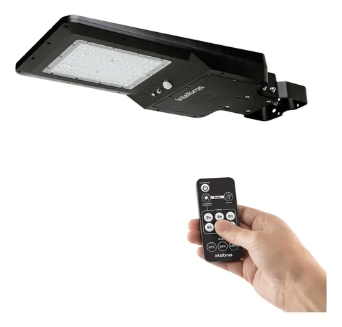 Luminária Solar Integrada Intelbras Lsi 4800 Estrutura Preto