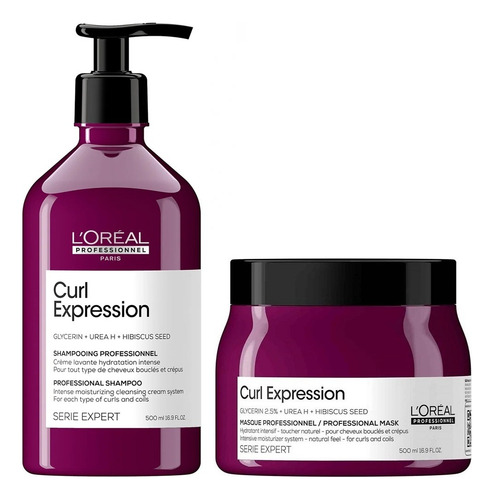 Shampoo 500ml+ Mascarilla 500ml Loreal Curl Expression