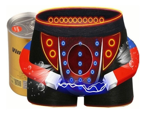 Alm 53 Imanes Magnetoterapia Bóxer Ropa Interior De Hombre