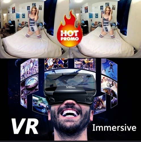 Óculos De Realidade Virtual 4k Hd Compatível C/ Todos Os Cel