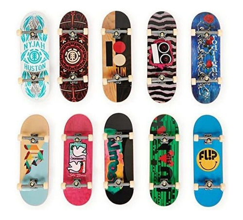 Tech Deck, Dlx Pro 10-pack De Diapasones Coleccionables, Par