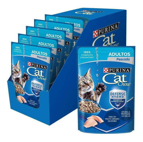 Alimento Humedo Cat Chow Adultos Pescado 85gr (pcx10un)
