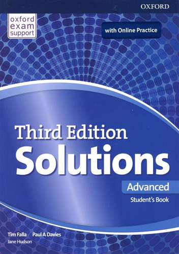 Solutions 3ed Advanced-sb W/online Practice - Falla Tim