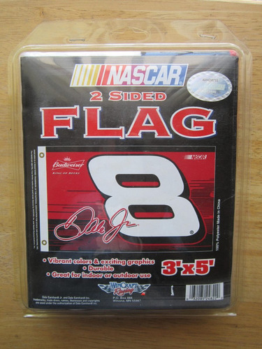 Dale Earnhardt Jr Bandera Polyester Mide 92 X 153 Cms 