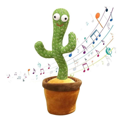 Juguete Cactus Bailarin Canta Repite Voz Con Luz Tiktok